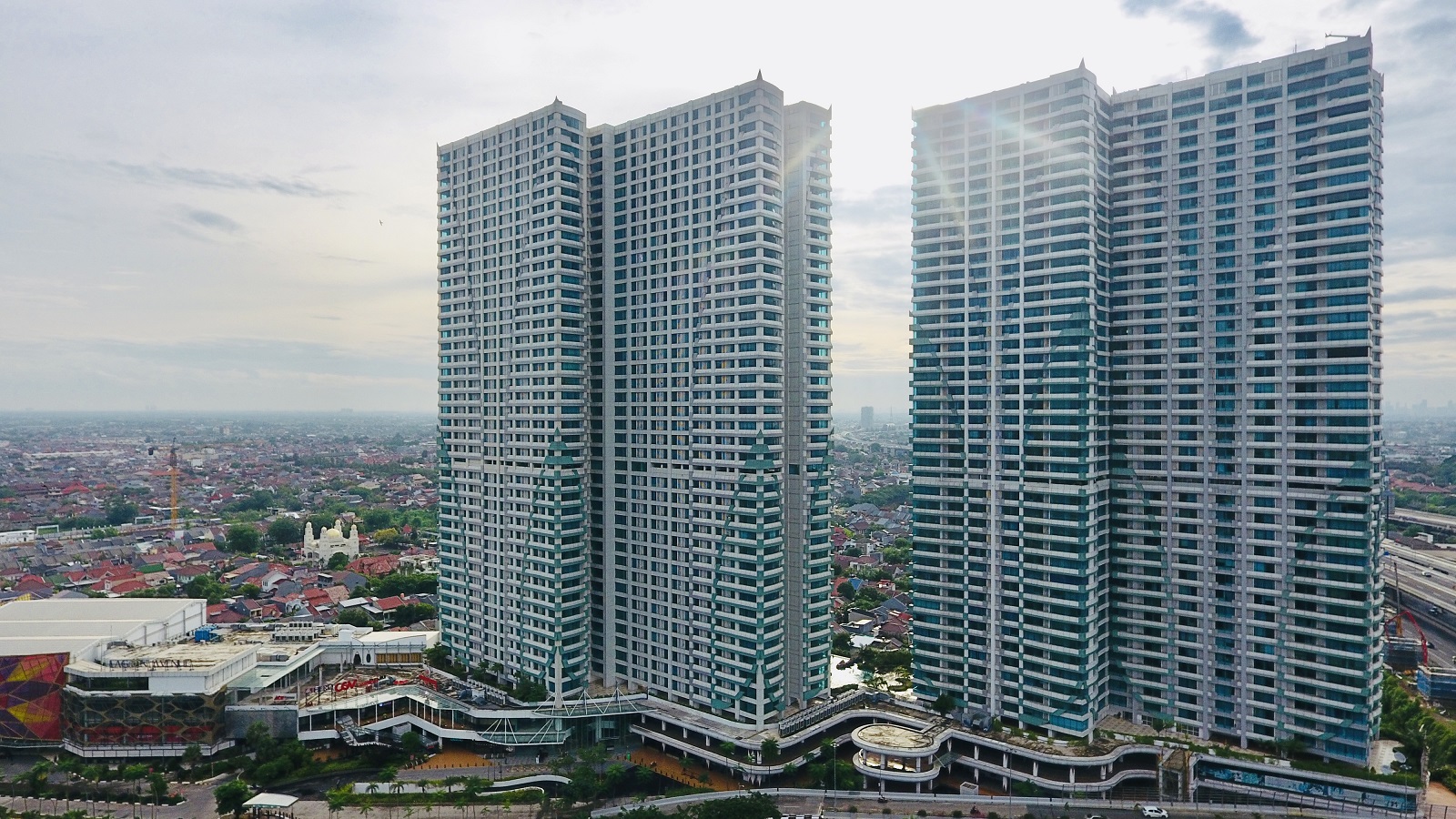 Empat tower di Grand Kamala Lagoon yang sudah dihuni