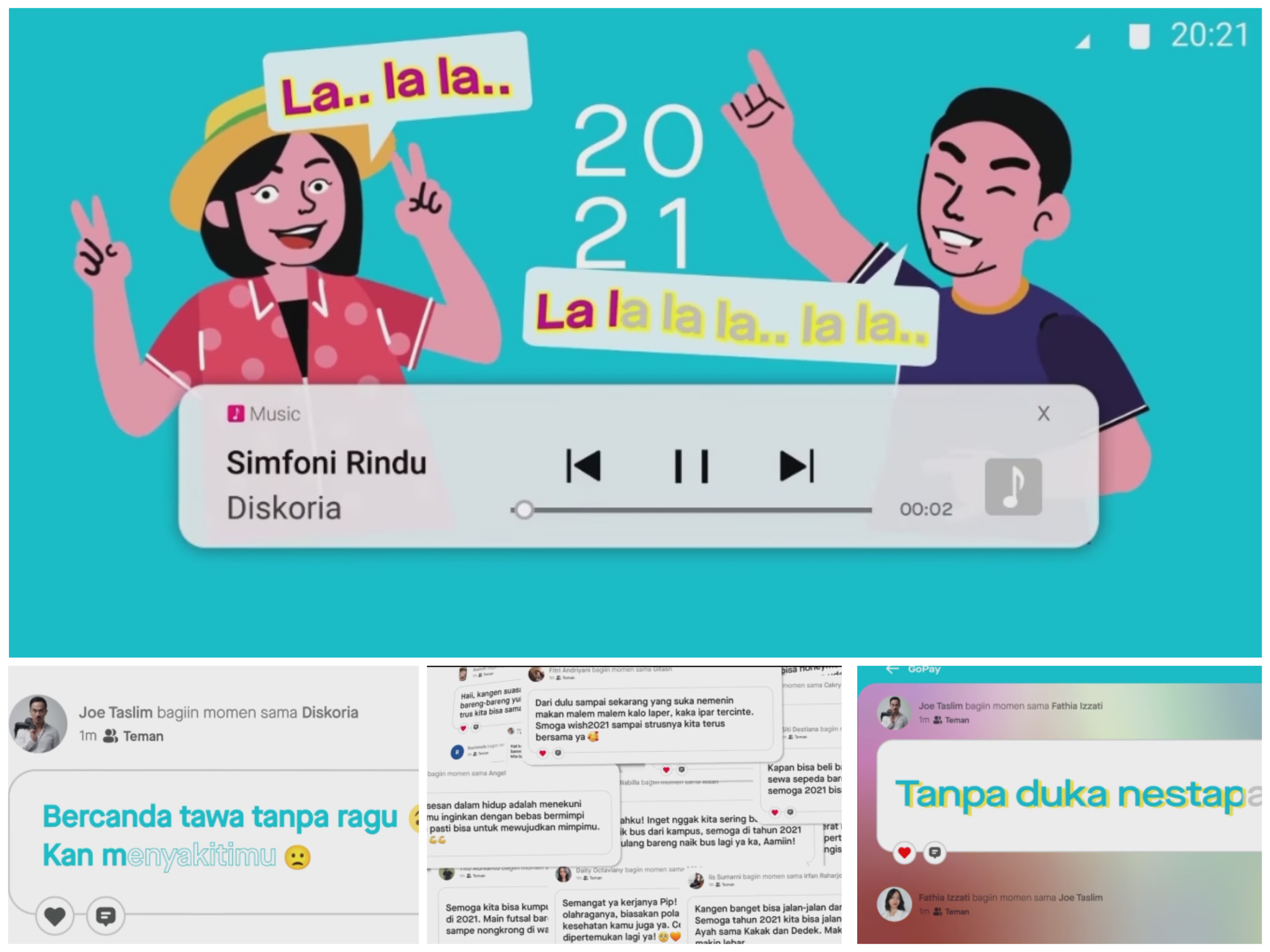 GoPay Indonesia merilis proyek lagu kolaborasi Simfoni Hati. 
