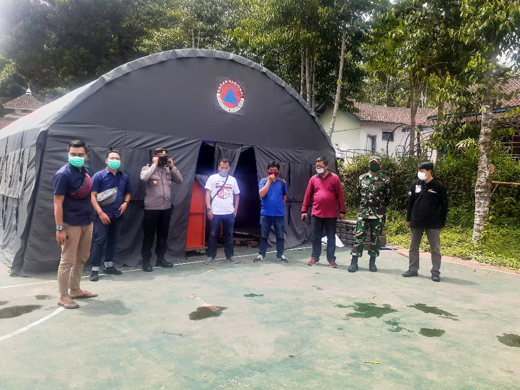 Lokasi TPS di pengungsian erupsi Gunung Merapi, Kabupaten Klaten.