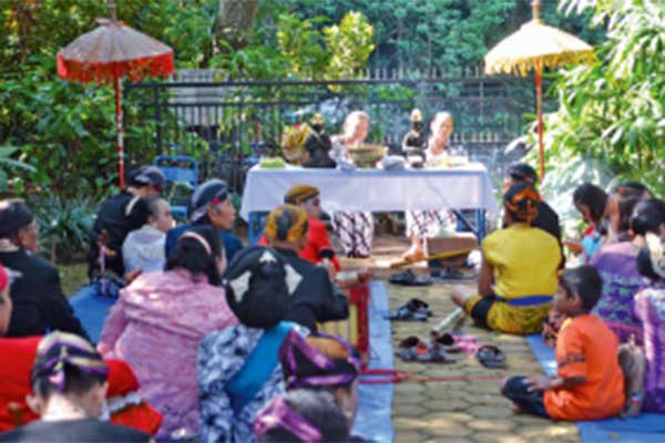 Prosesi ritual, dari mulai arak-arakan, memandikan arca Sri-Sedono, pembacaan Ujub Jawa, tabur bunga, hingga tari tayub.