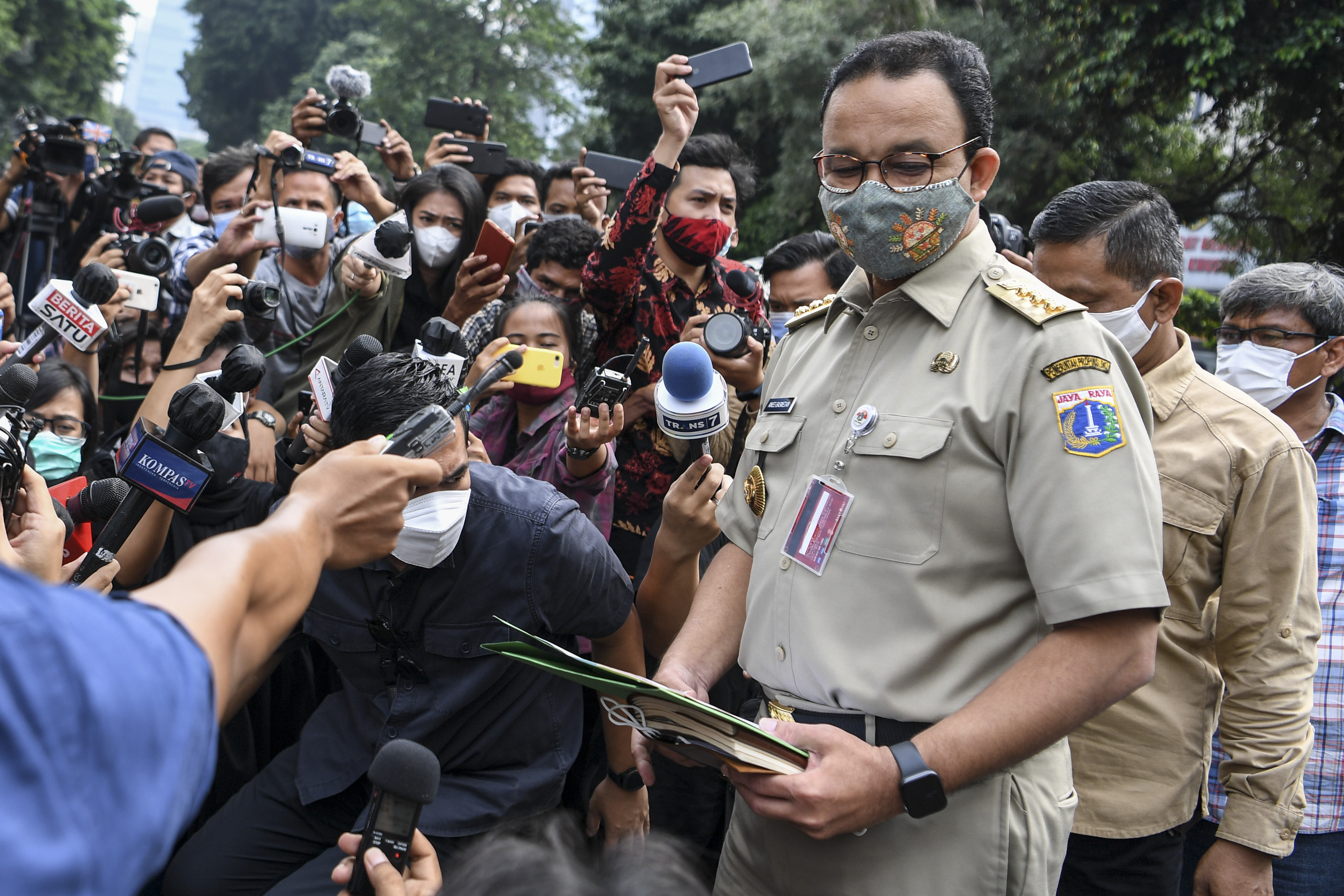 Anies Sempat Hadiri Resepsi Pernikahan Sebelum Positif Covid-19
