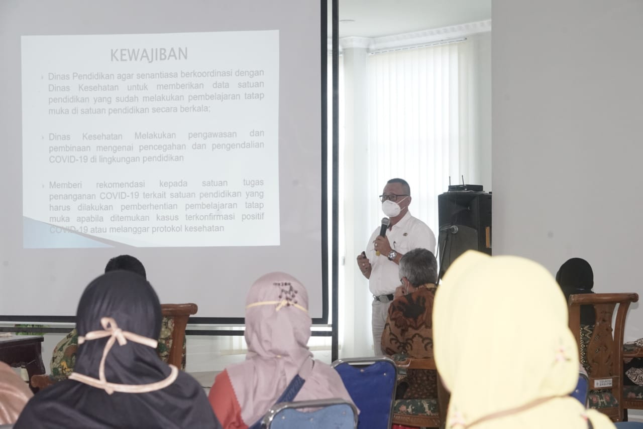 Rapat koordinasi soal belajar tatap muka di Tebingtinggi