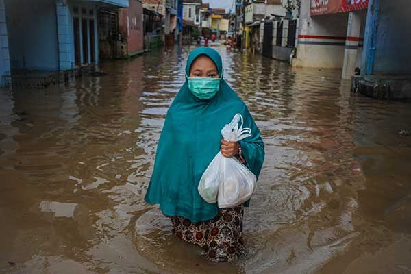 Banjir akibat luapan sungai Citarum