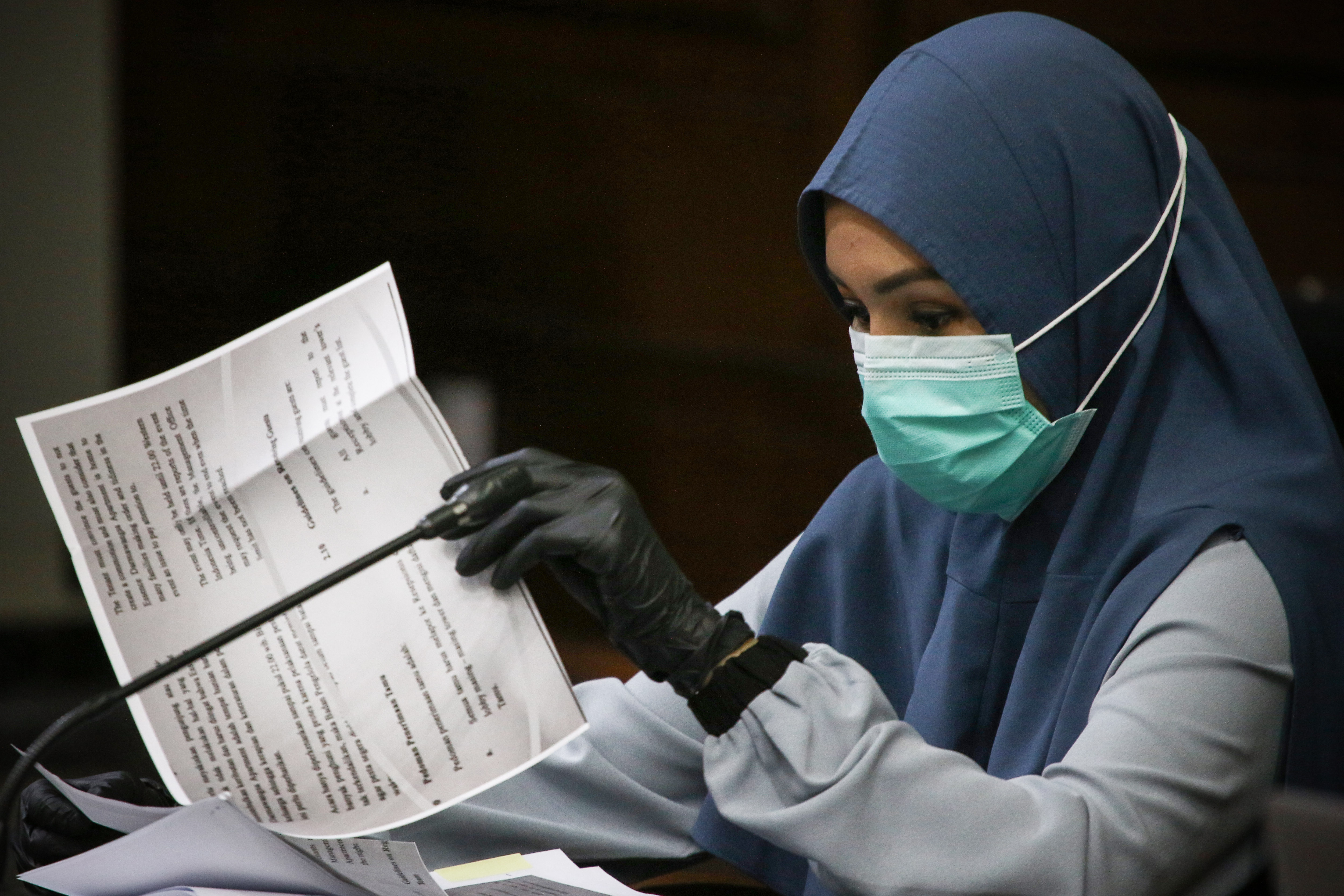 Terdakwa kasus dugaan suap dan gratifikasi pengurusan fatwa Mahkamah Agung (MA) Djoko Tjandra, Jaksa Pinangki Sirna Malasari.