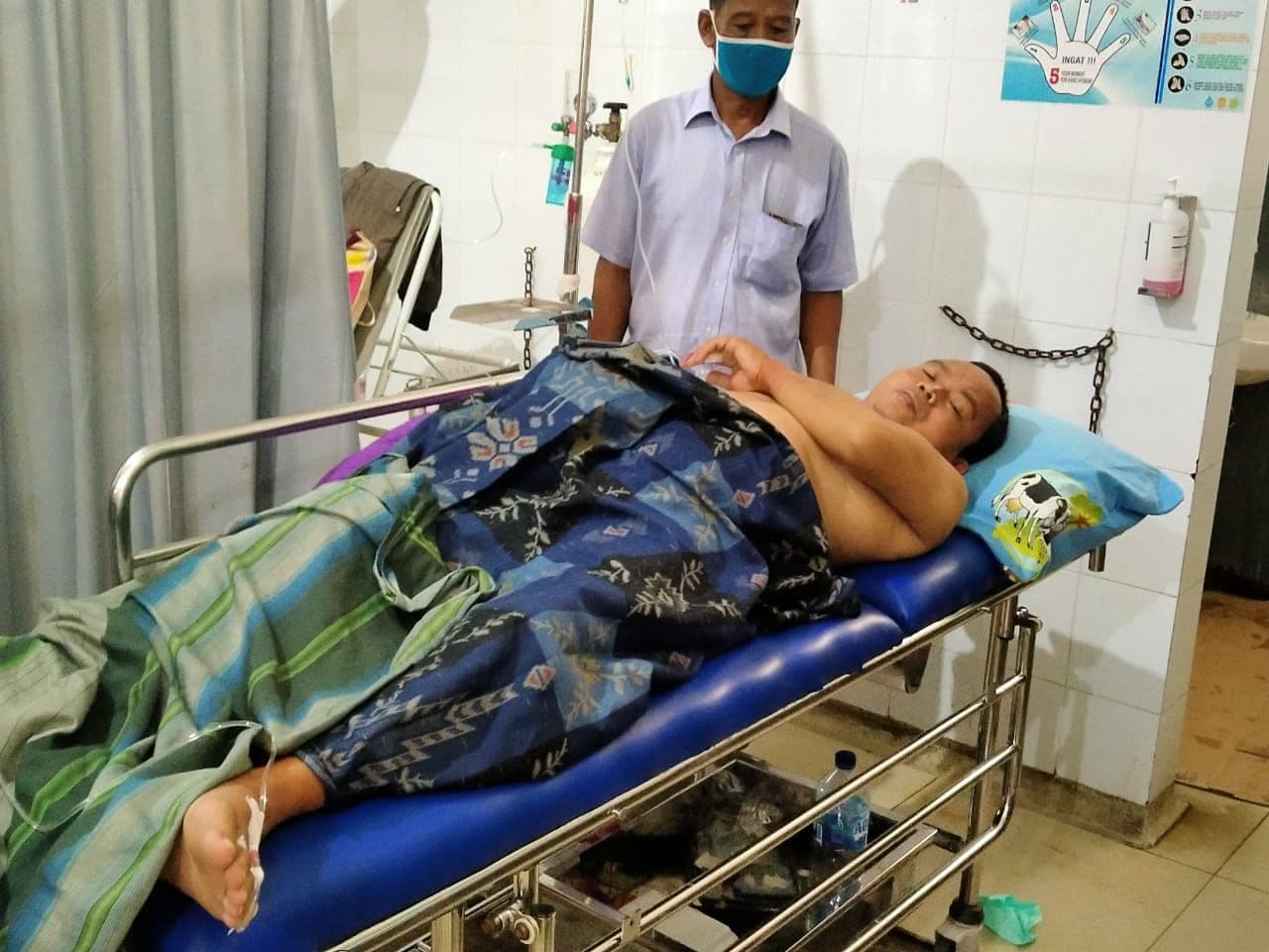 Warga yang diserang buaya saat berada di RSUD Undata Palu