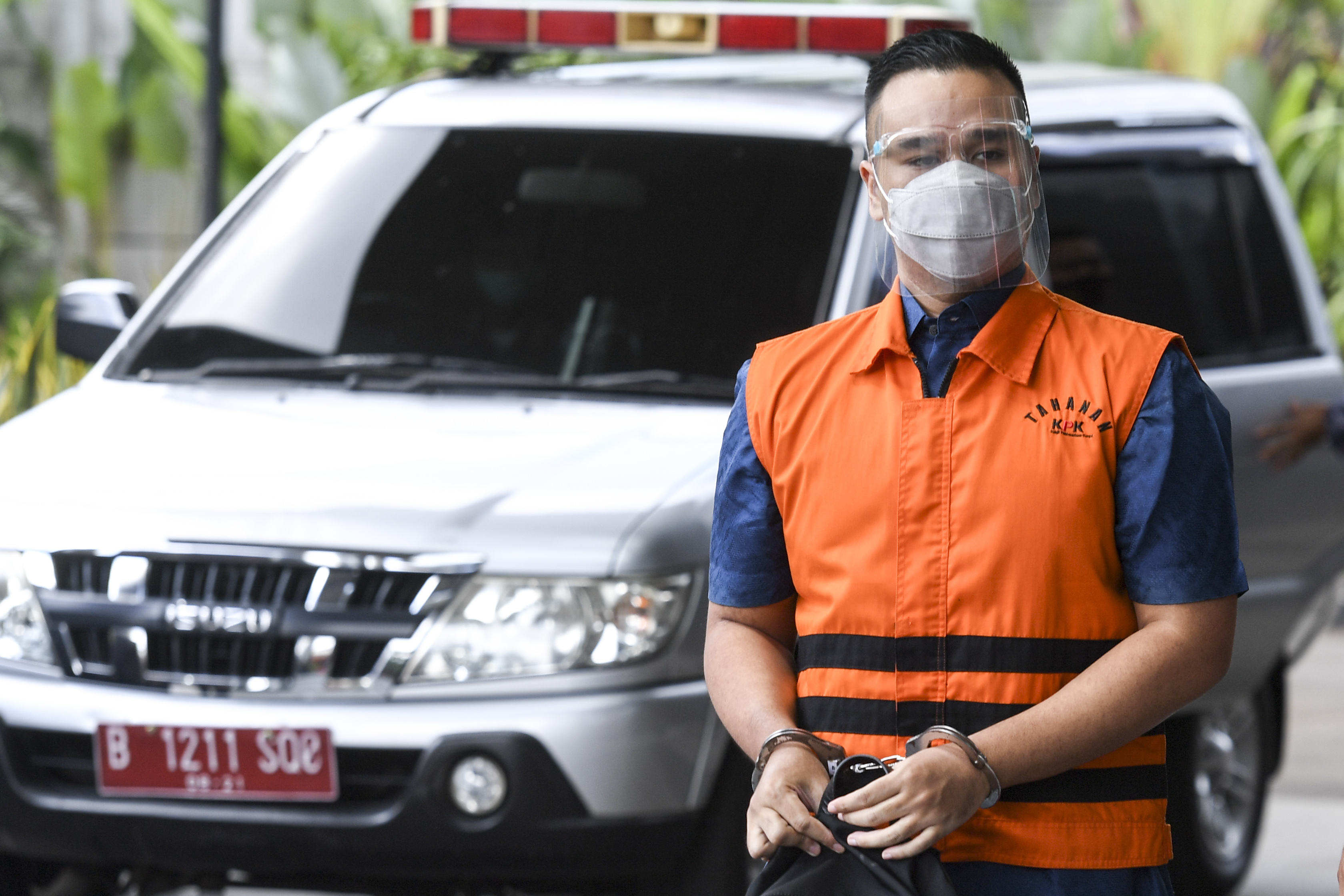 KASUS SUAP NURHADI: Terdakwa kasus penerimaan suap dan gratifikasi terkait pengurusan perkara di Mahkamah Agung (MA) Rezky Herbiyono