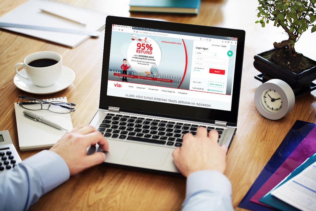 Ilustrasi layanan Via.com
