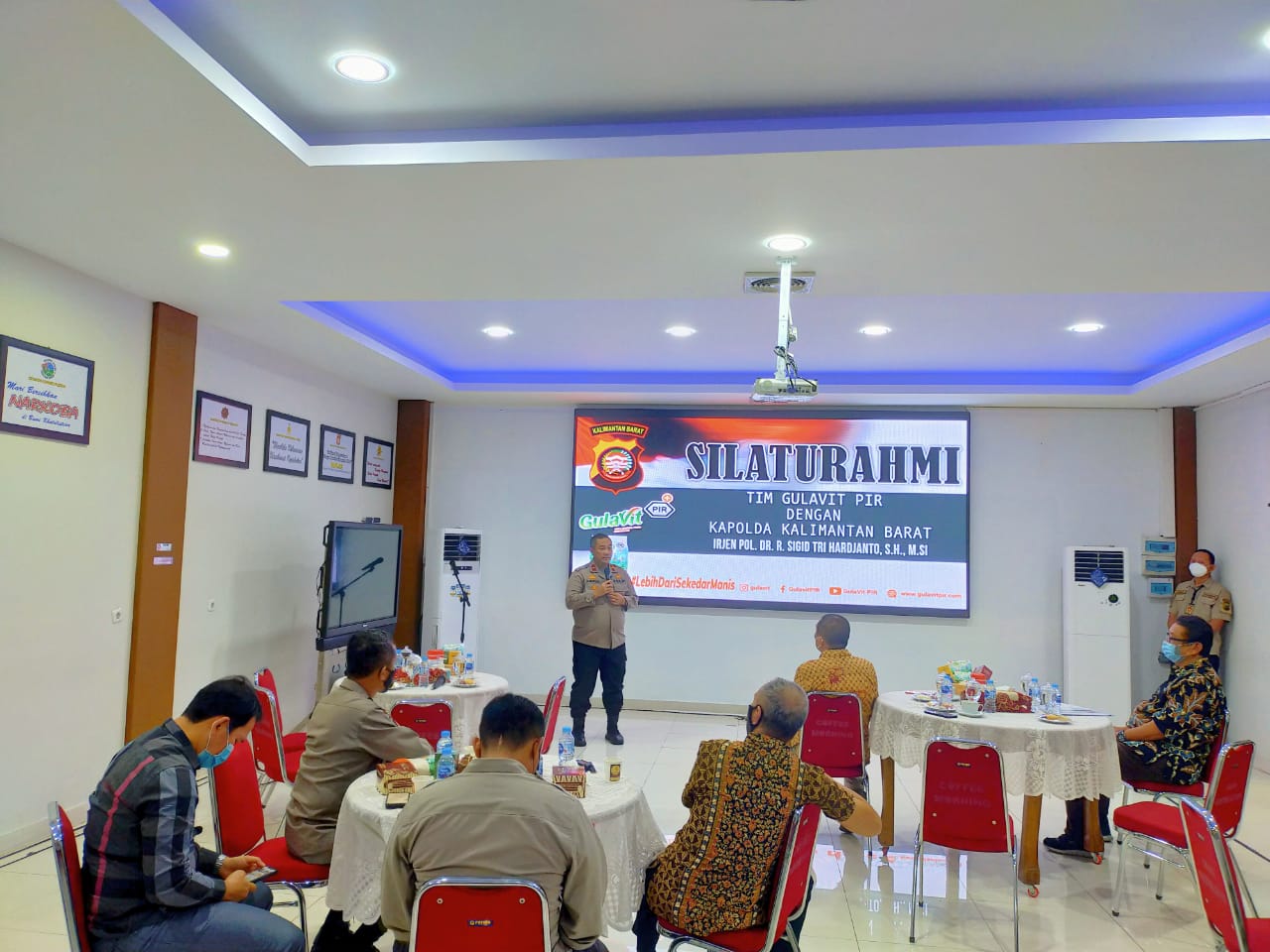 Silaturahmi tim Gulavit Pir dengan jajaran Polda Kalbar