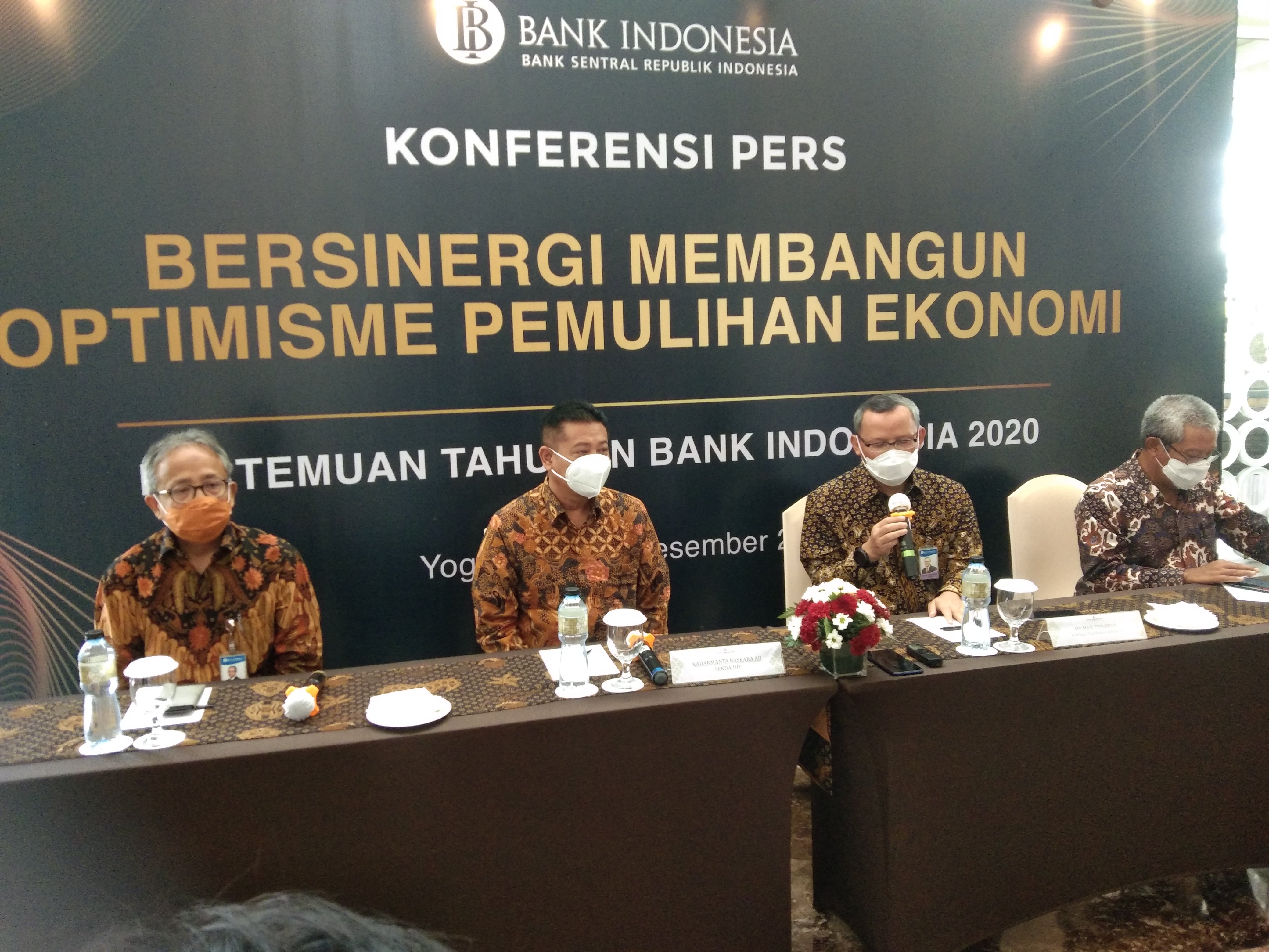 Pertemuan tahunan Bank Indonesia di Yogyakarta membahas pemulihan ekonomi Daerah Istimewa Yogyakarta, Kamis (3/12/2020)