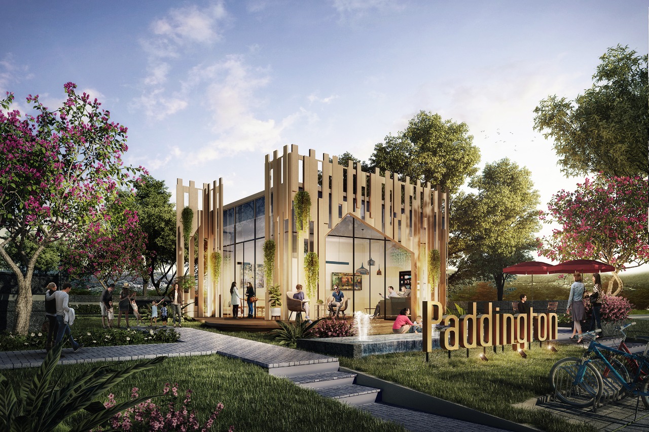 Kawasan Paddington dikembangkan dengan konsep yang modern dan kekinian untuk target pasar milenial dan keluarga muda.