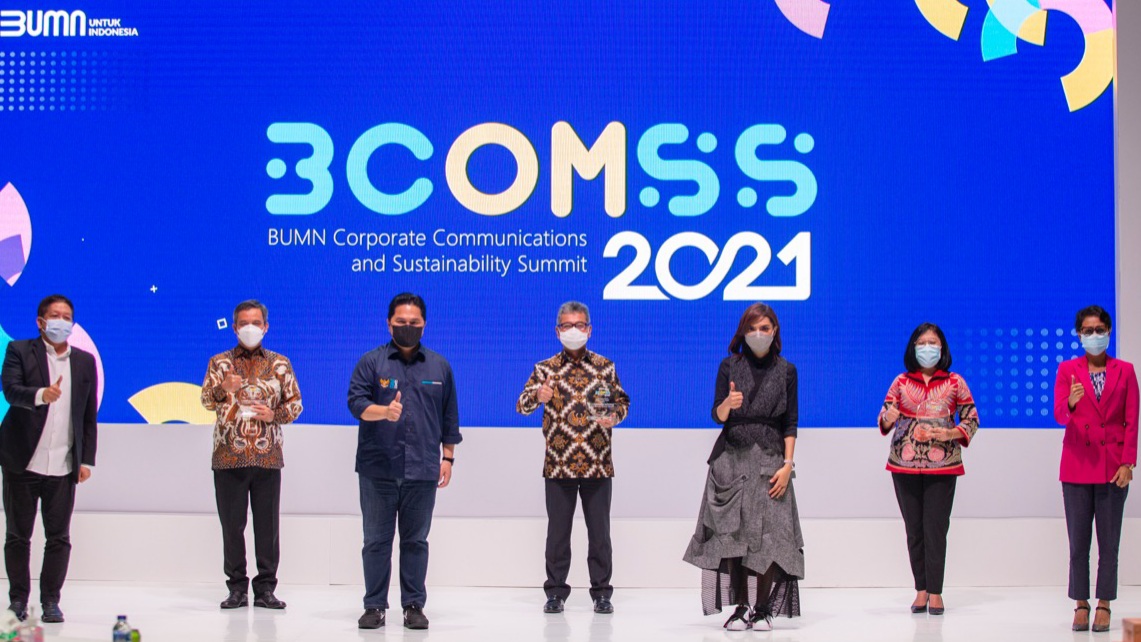 BRI mendapat penghargaan sebagai pemenang kategori Best of The Best Communications 2021. 