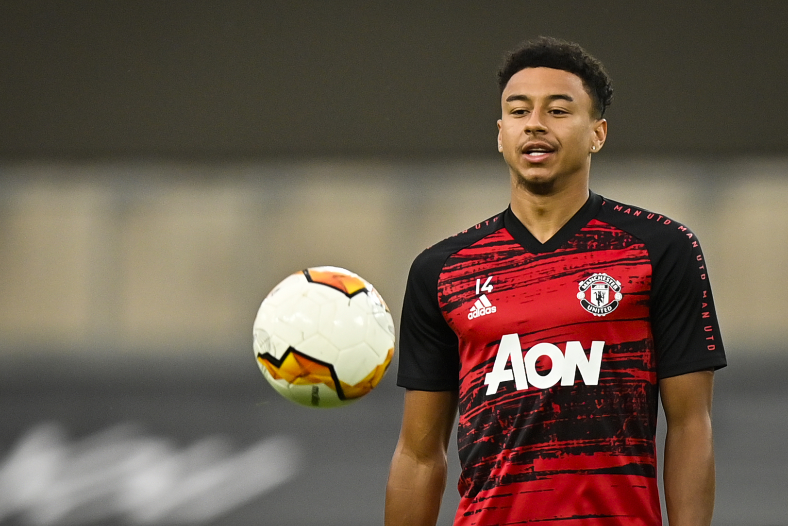 Gelandang Manchester United Jesse Lingard.