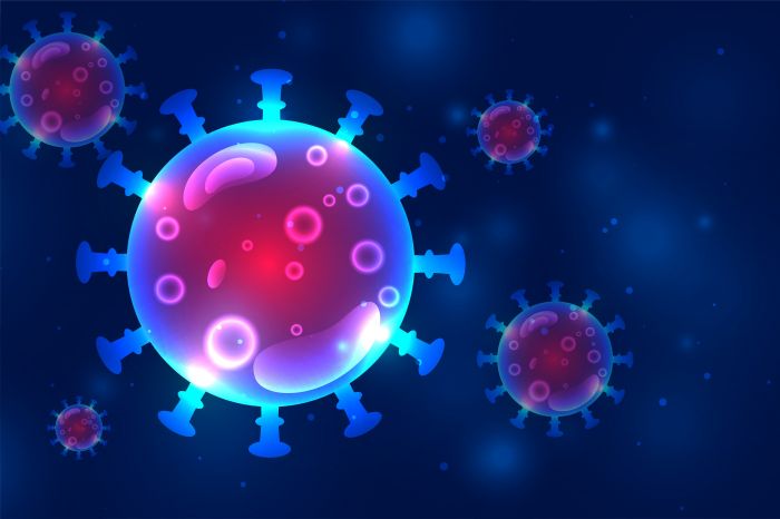 Ilustrasi virus covid-19