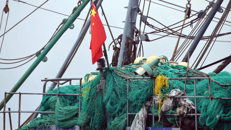 Satu daru dua kapal nelayan Tiongkok yang ditangkap aparat Vanuatu dan diduga melakukan pencurian ikan di perairan Vanuatu. 