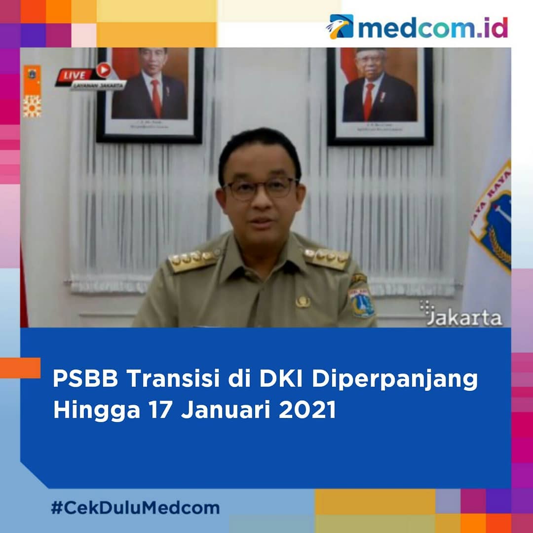 Pemprov DKI kembali perpanjang PSBB Transisi pascaliburan natal dan tahun baru 2021.