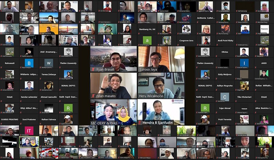 Seminar 'Ideal Home Inovasi Arsitektur' yang digelar secara virtual, Rabu (20/1).