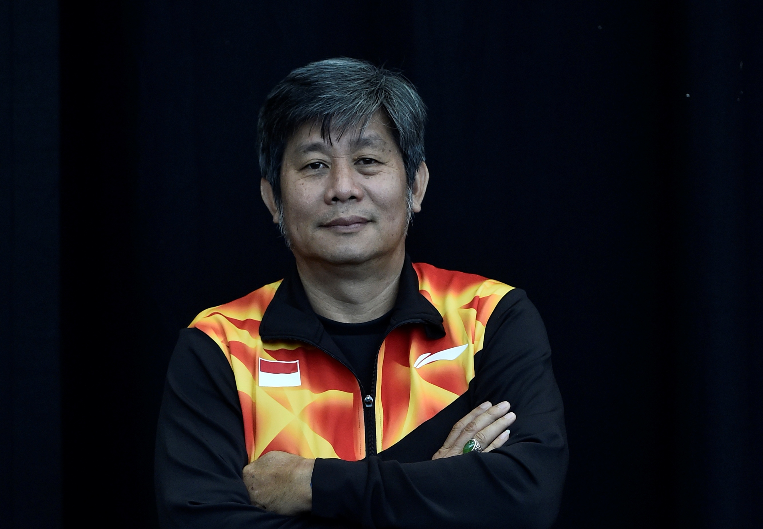  Pelatih ganda putra timnas bulu tangkis Indonesia Herry Iman Pierngadi. 