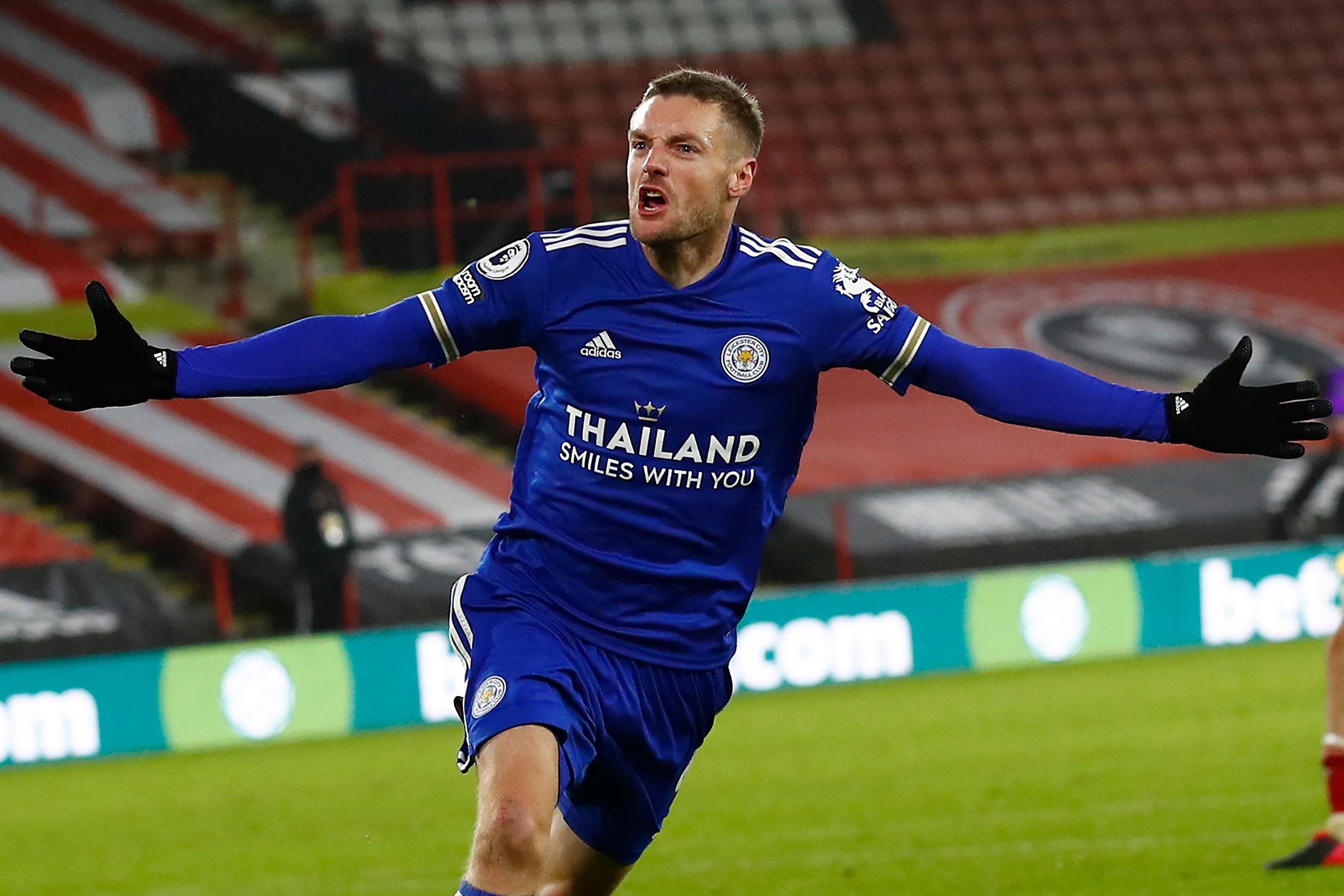 Penyerang Leicester City Jamie Vardy