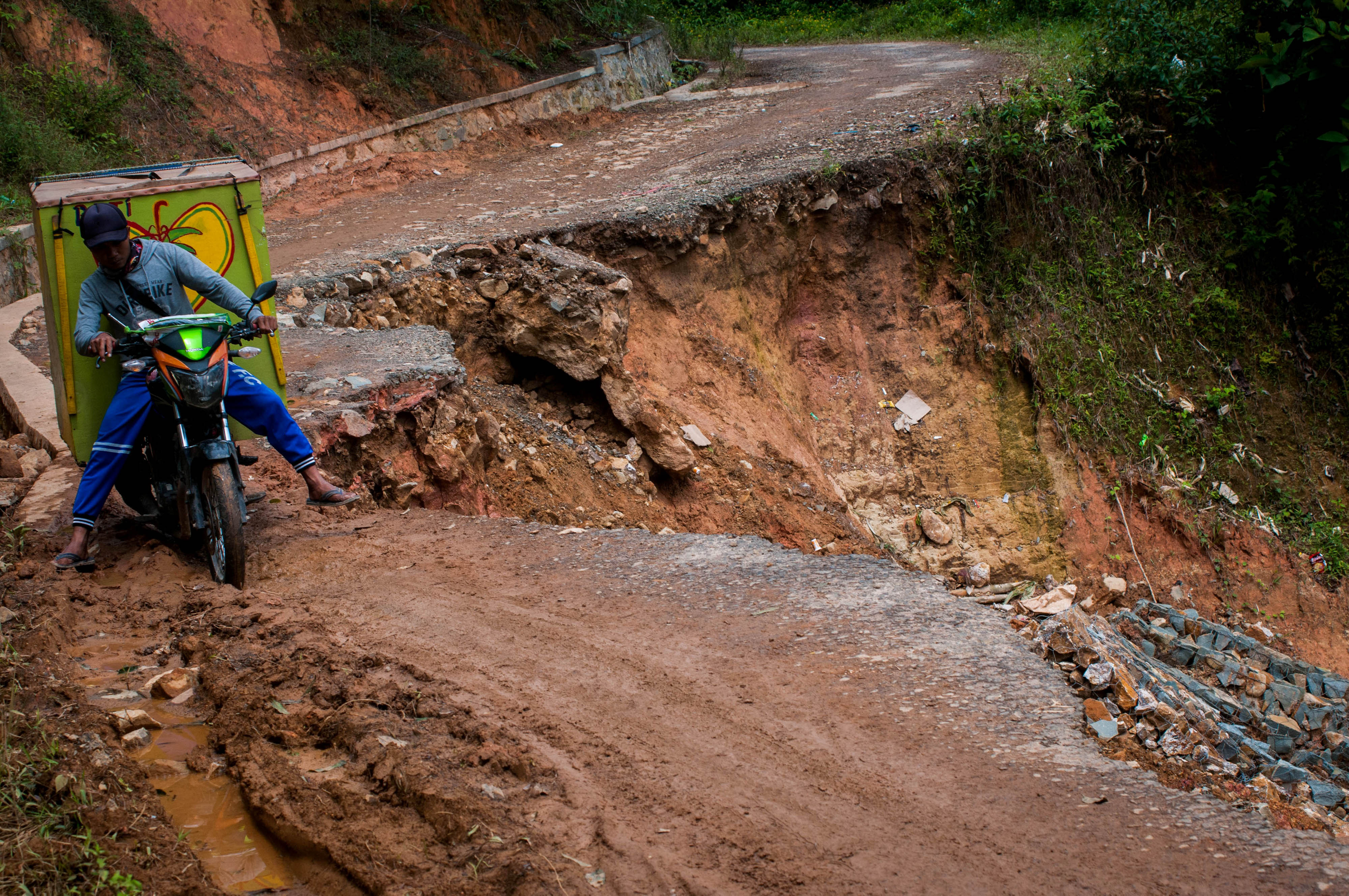 Ilustrasi bencana longsor di Lebak