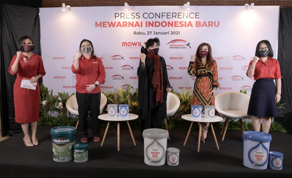 Konferensi pers bertajuk Mewarnai Indonesia Baru.