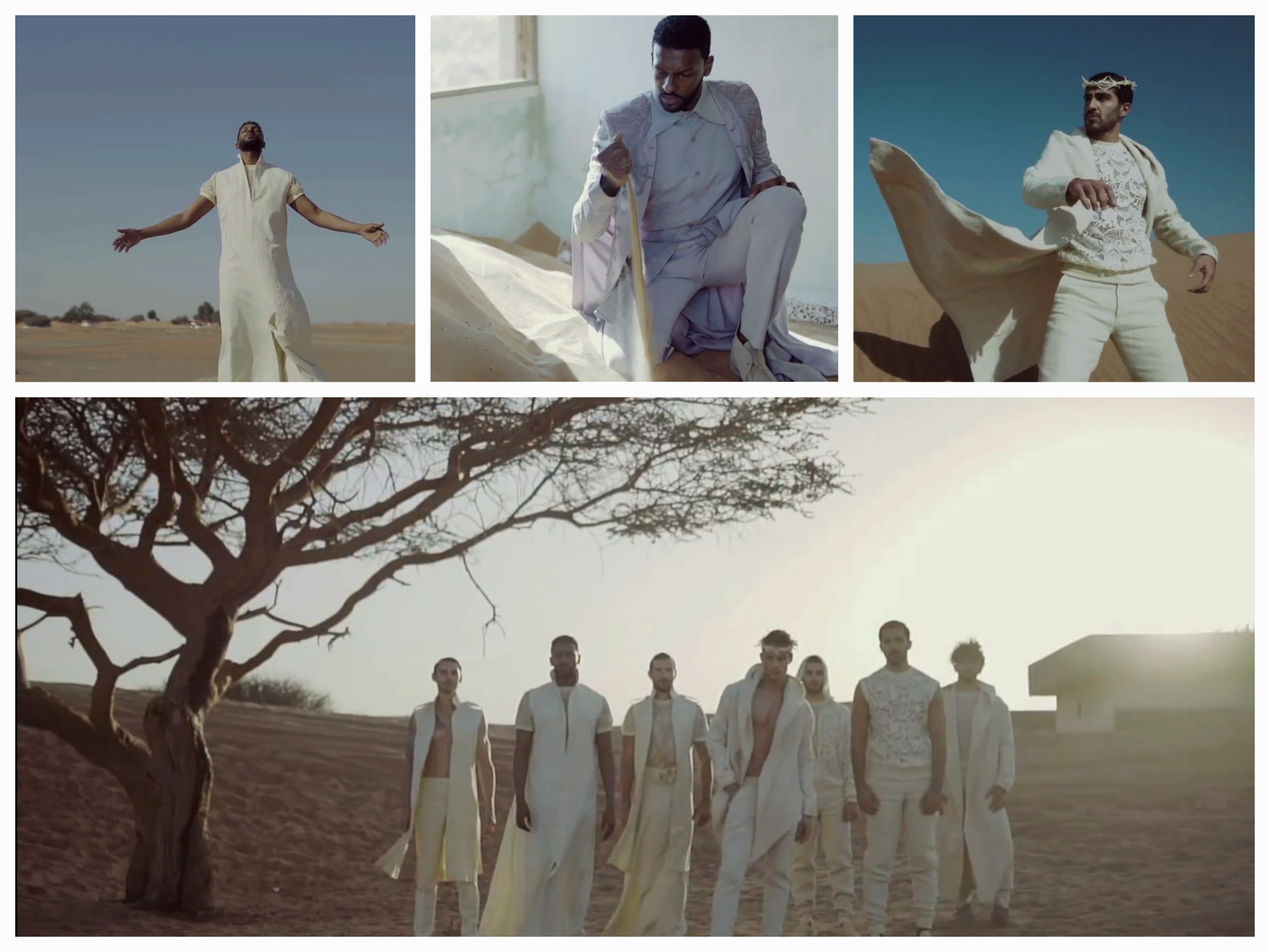 First Temptation, koleksi pembuka Men's Arab Fashion Week dari desainer Furne One. 