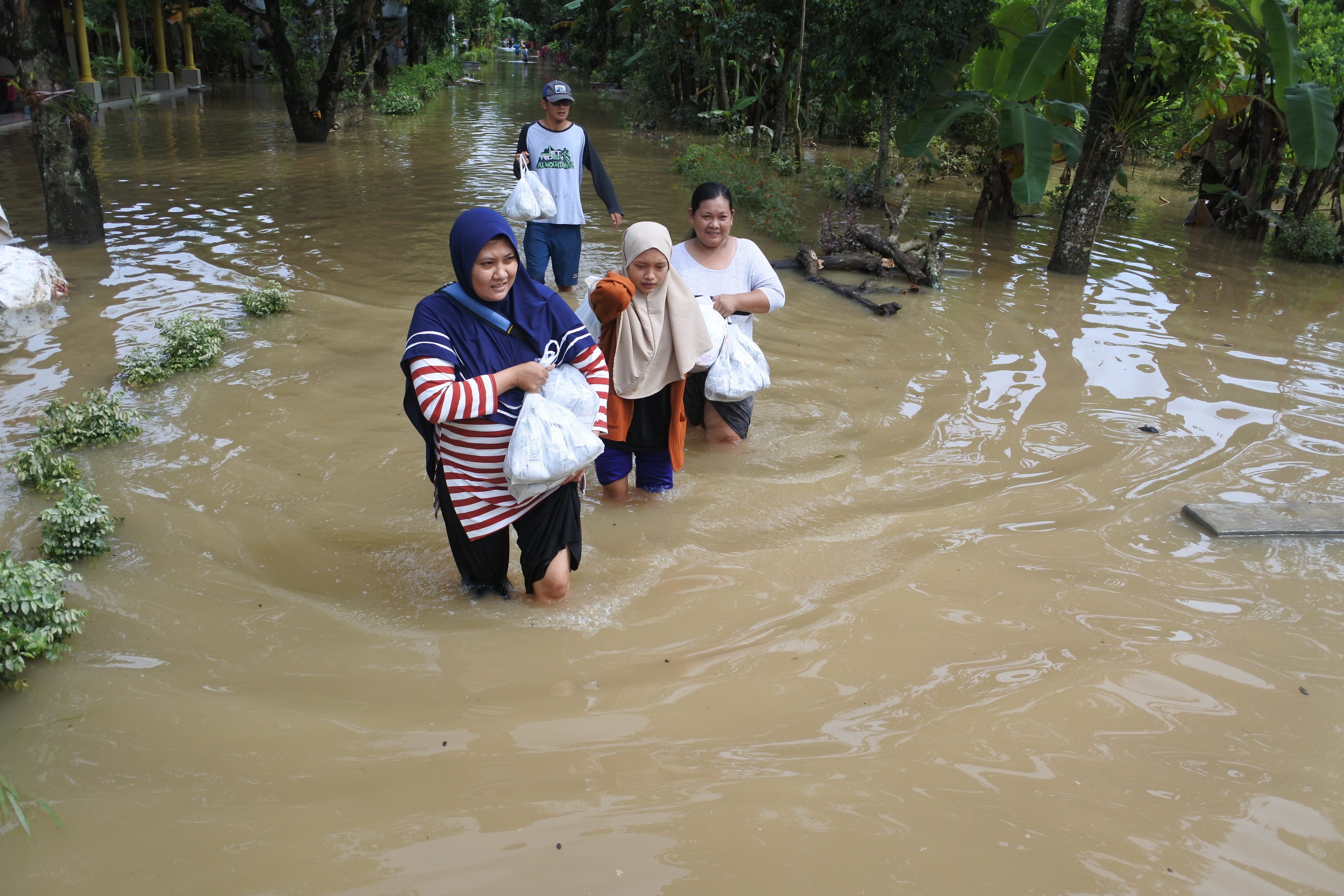 Ilustrasi banjir di Jember