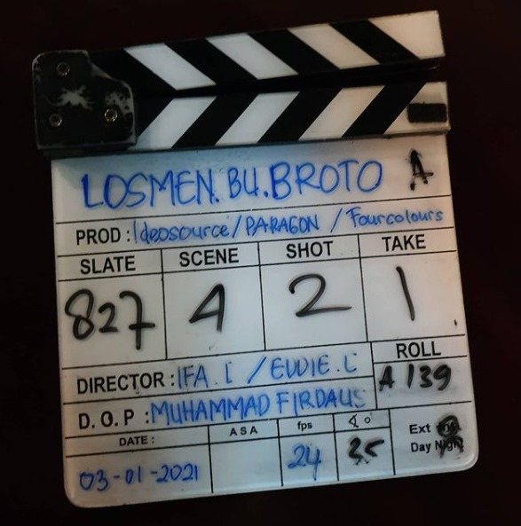 proses syuting terakhir Bu Broto