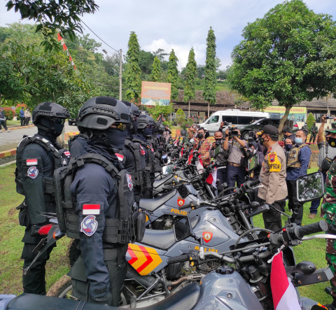 Gabungan TNI Polri di Jateng Dukung Total Kebijakan PSBB Jawa Bali,Tingkatkan Operasi Yustisi.