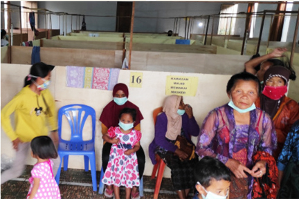 Kondisi pengungsi di kawasan Selo, Boyolali. 