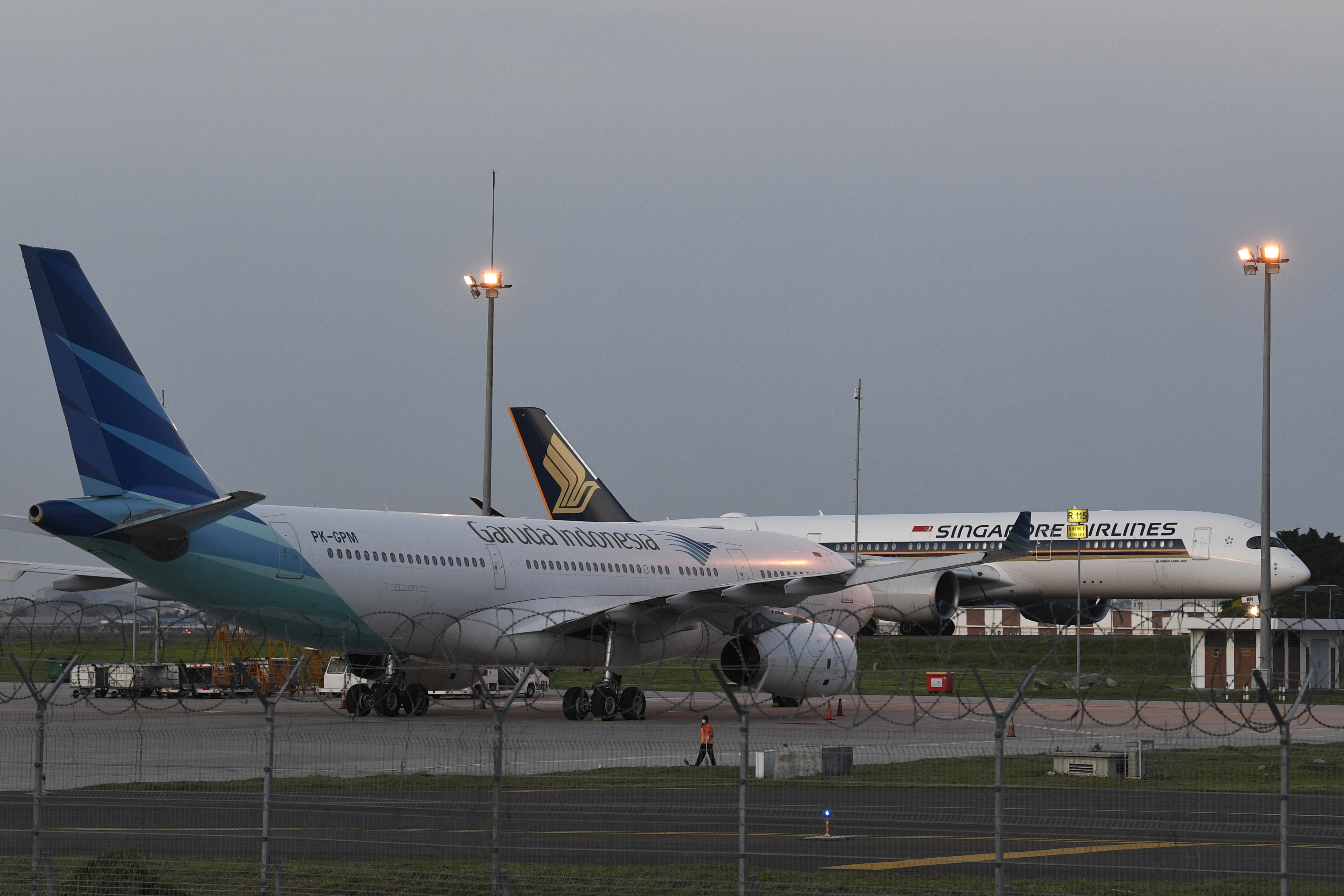 Pesawat di Bandara Soekarno-Hatta