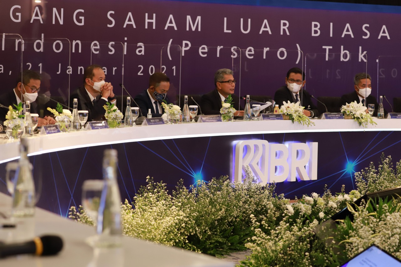 Rapat Umum Pemegang Saham Luar Biasa (RUPSLB) Bank BRI dilaksanakan pada Kamis (21/1/2021)