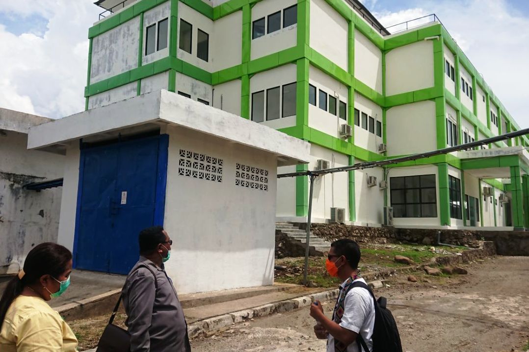 Bangunan IGD RSUD dr TC Hillers Maumere yang kunjungi oleh DPRD Sikka.