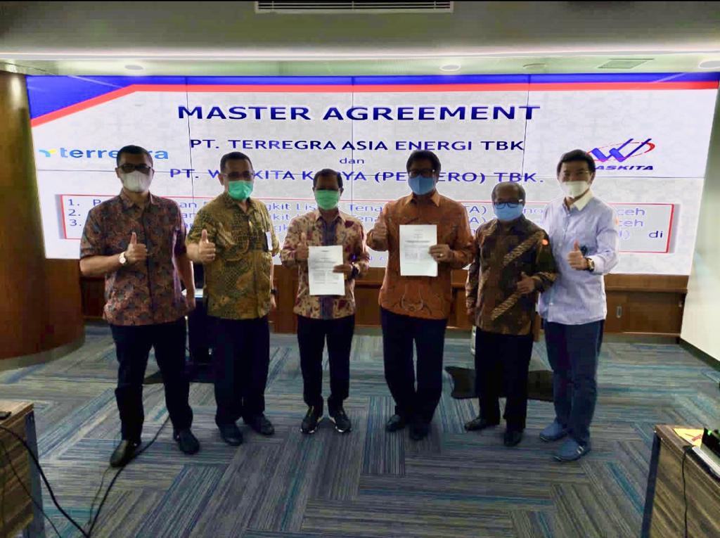 PT.Waskita Karya dan  PT.Terregra Asia Energy telah melakukan penandatanganan master agreement. 