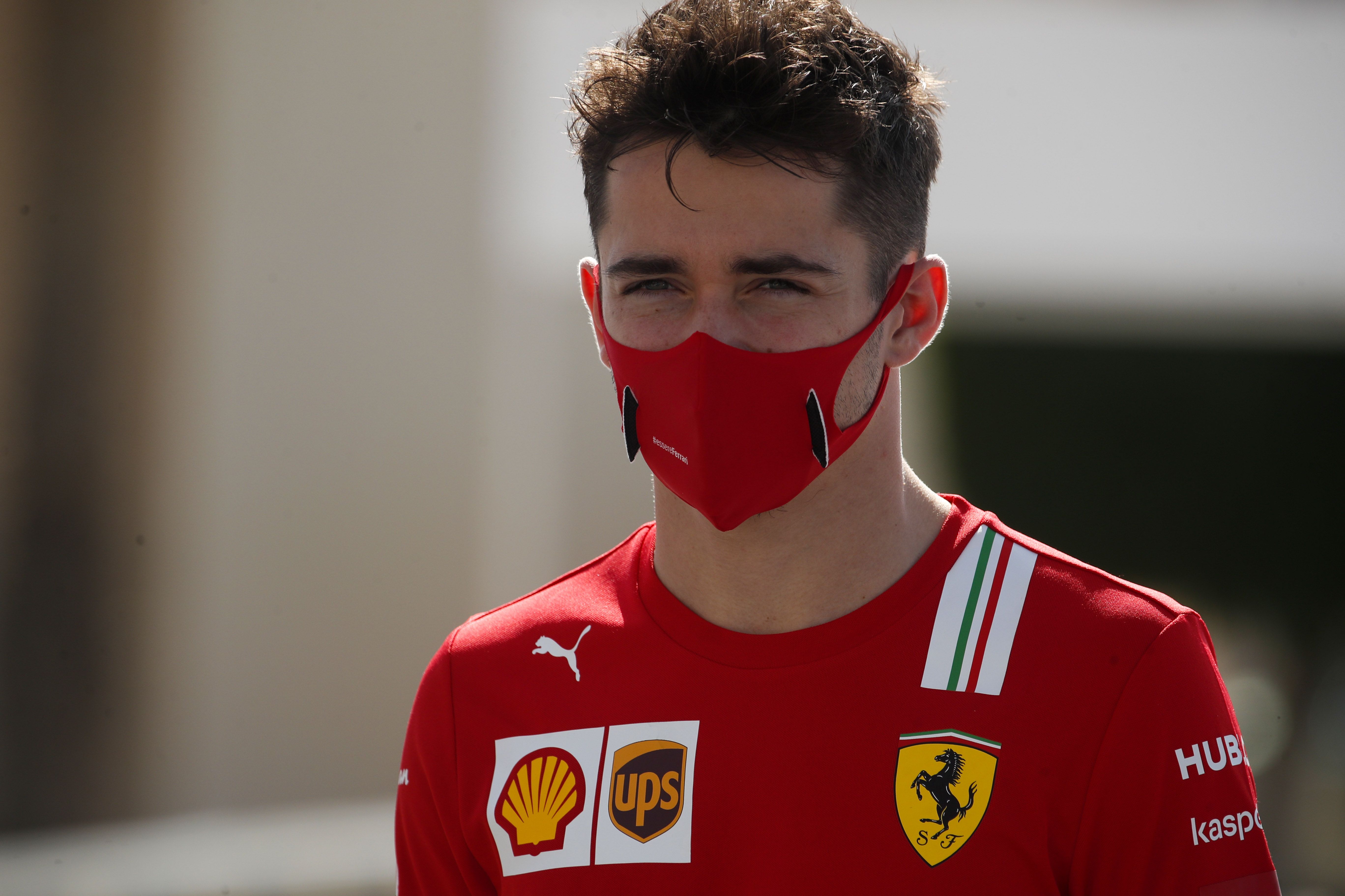 Pembalap Ferrari Charles Leclerc