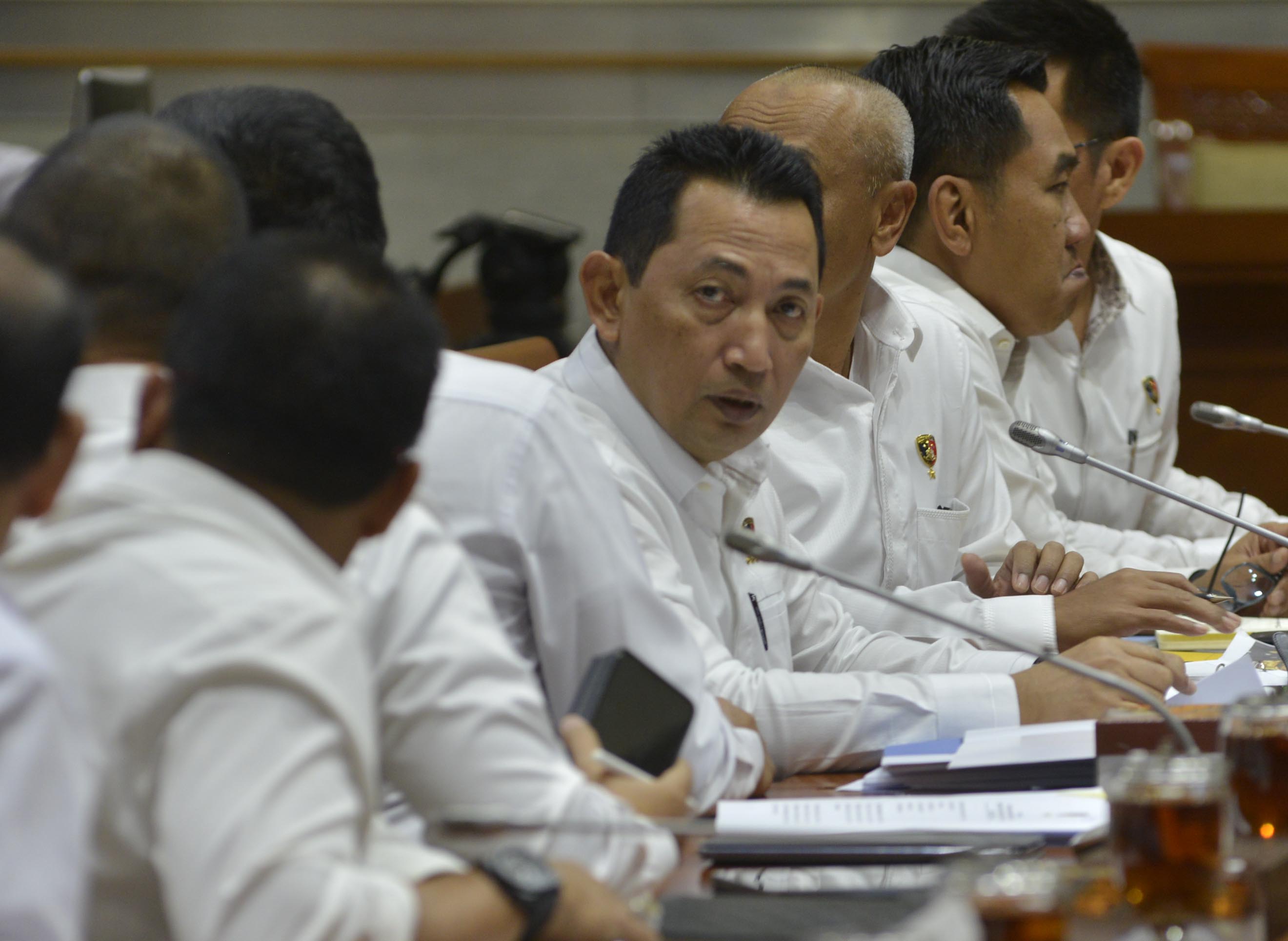 Komjen Pol Listyo Sigit Prabowo (tengah) 