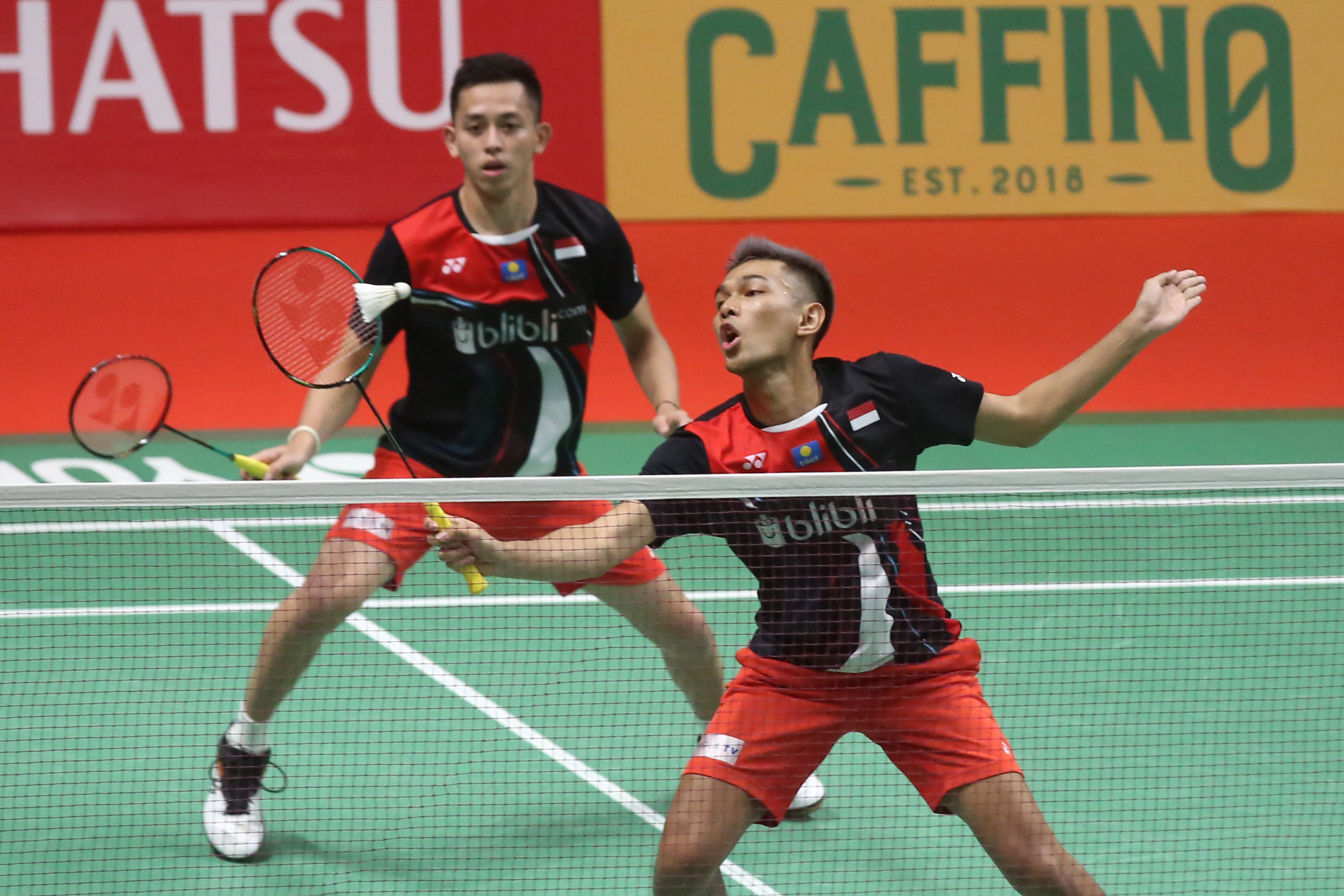 Pebulu tangkis ganda putra Indonesia Fajar Alfian/Muhammad Rian Ardianto 