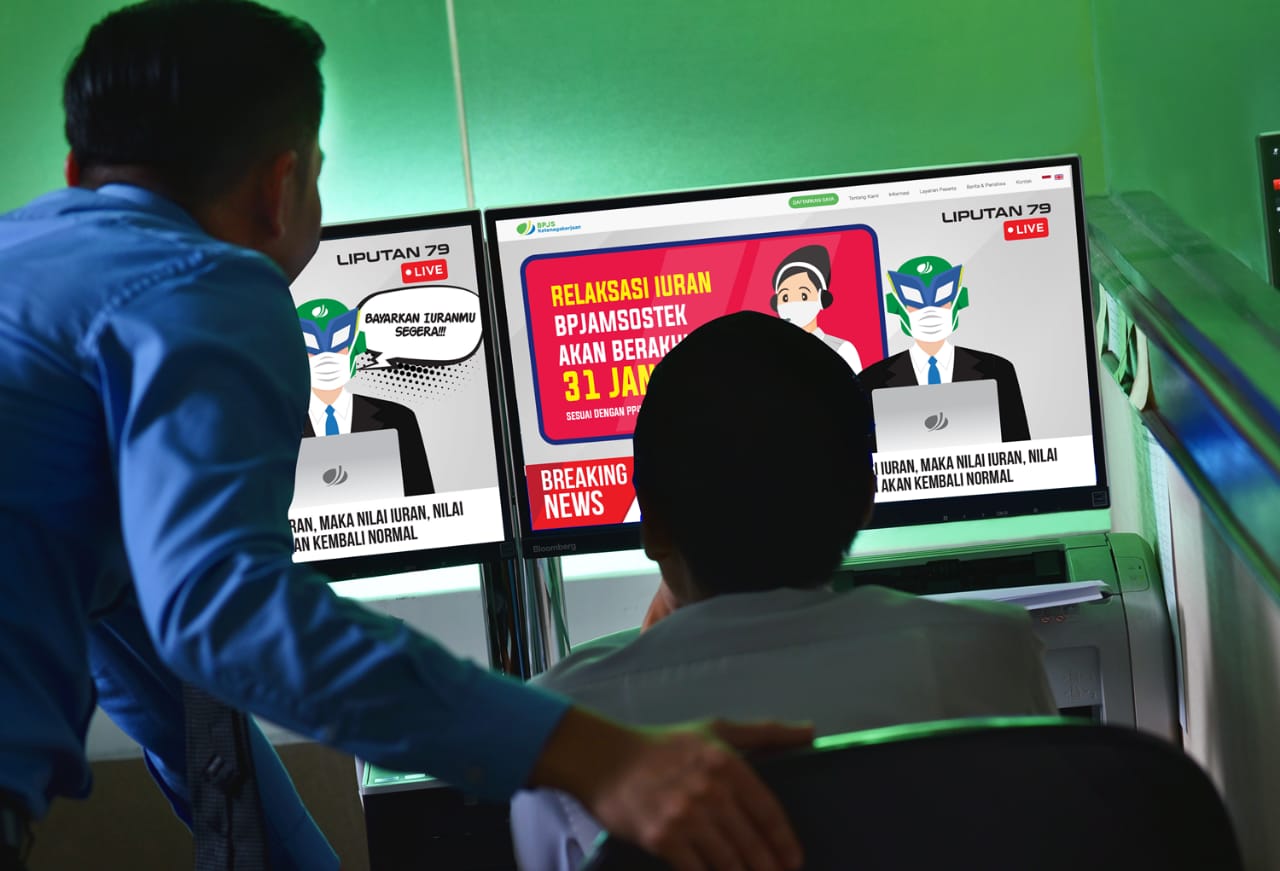 Iuran BPJAMSOSTEK mulai periode Februari 2021 seluruh peserta akan dikenakan iuran dan denda dengan tarif normal.