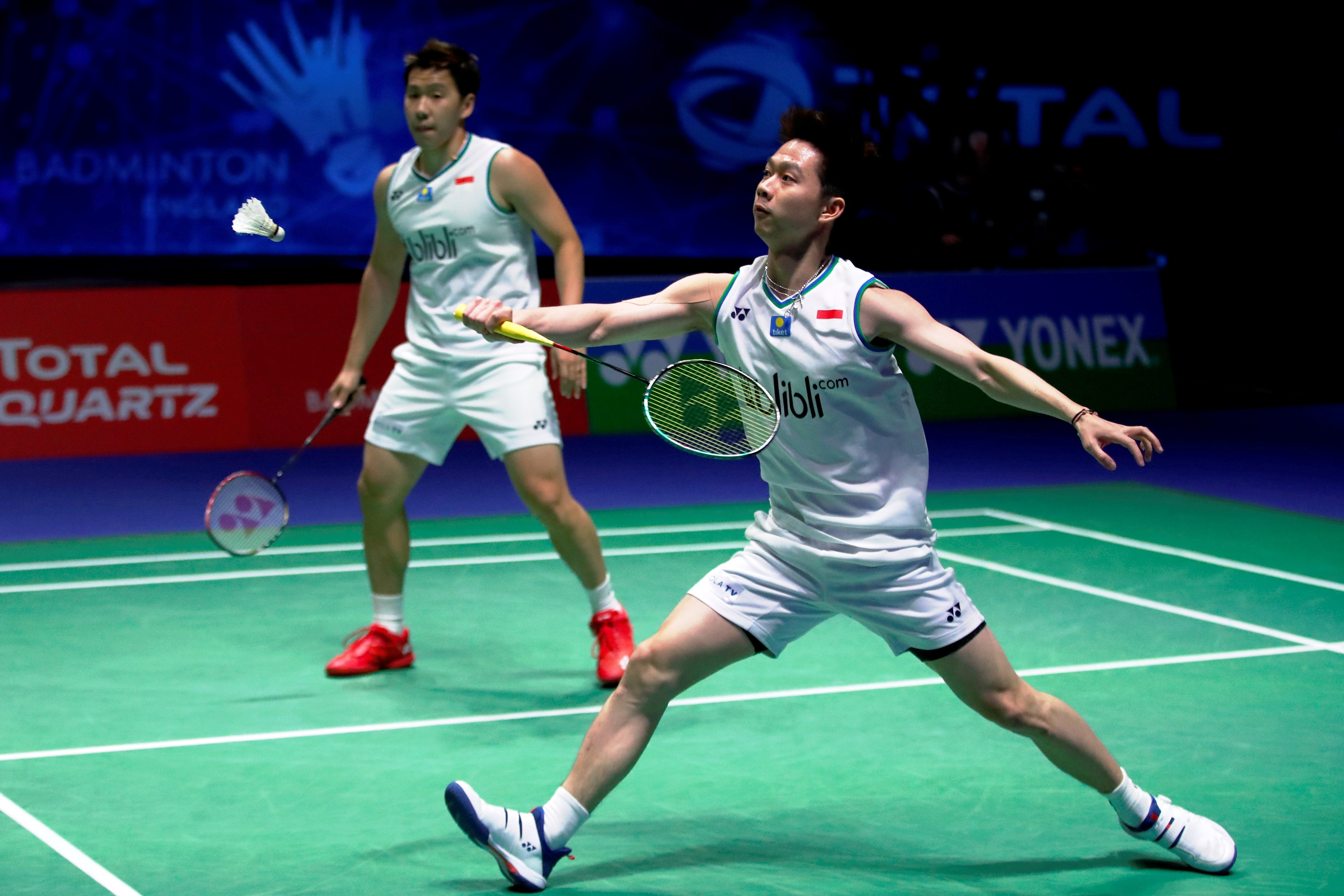Kevin Sanjaya (kanan)