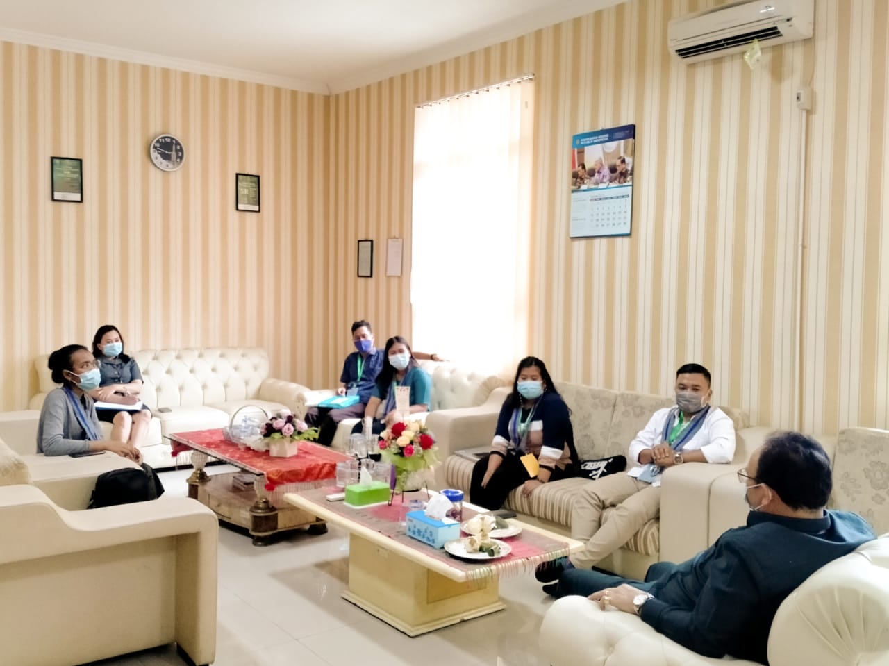 Ketua Pengadilan Negeri Pematangsiantar Derman P. Nababan menerima audiensi Badan Pengurus Cabang dan Panitia Konpercab XXIX GMKI .