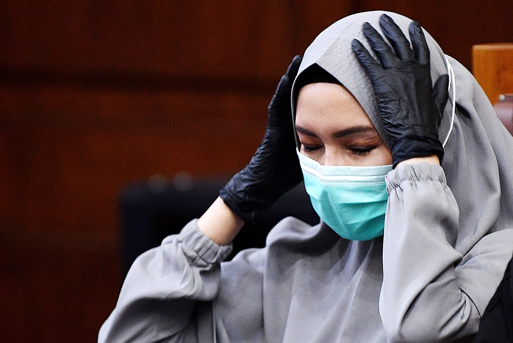 Terdakwa kasus dugaan suap dan gratifikasi pengurusan fatwa Mahkamah Agung (MA) Djoko Tjandra, Pinangki Sirna Malasari.