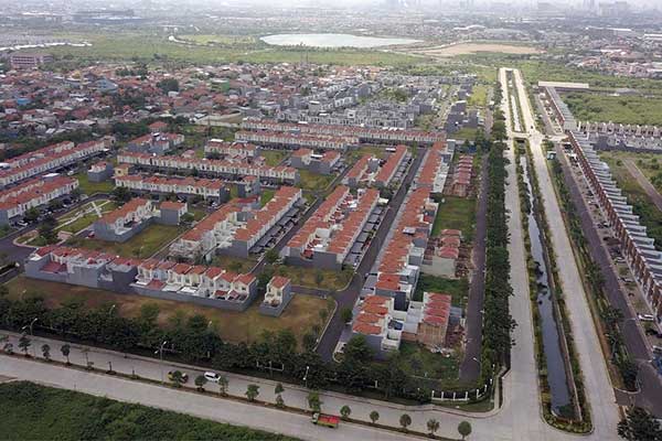 Kawasan Jakarta Garden City,  salah satu proyek Modernland Realty di Cakung, Jaktim.