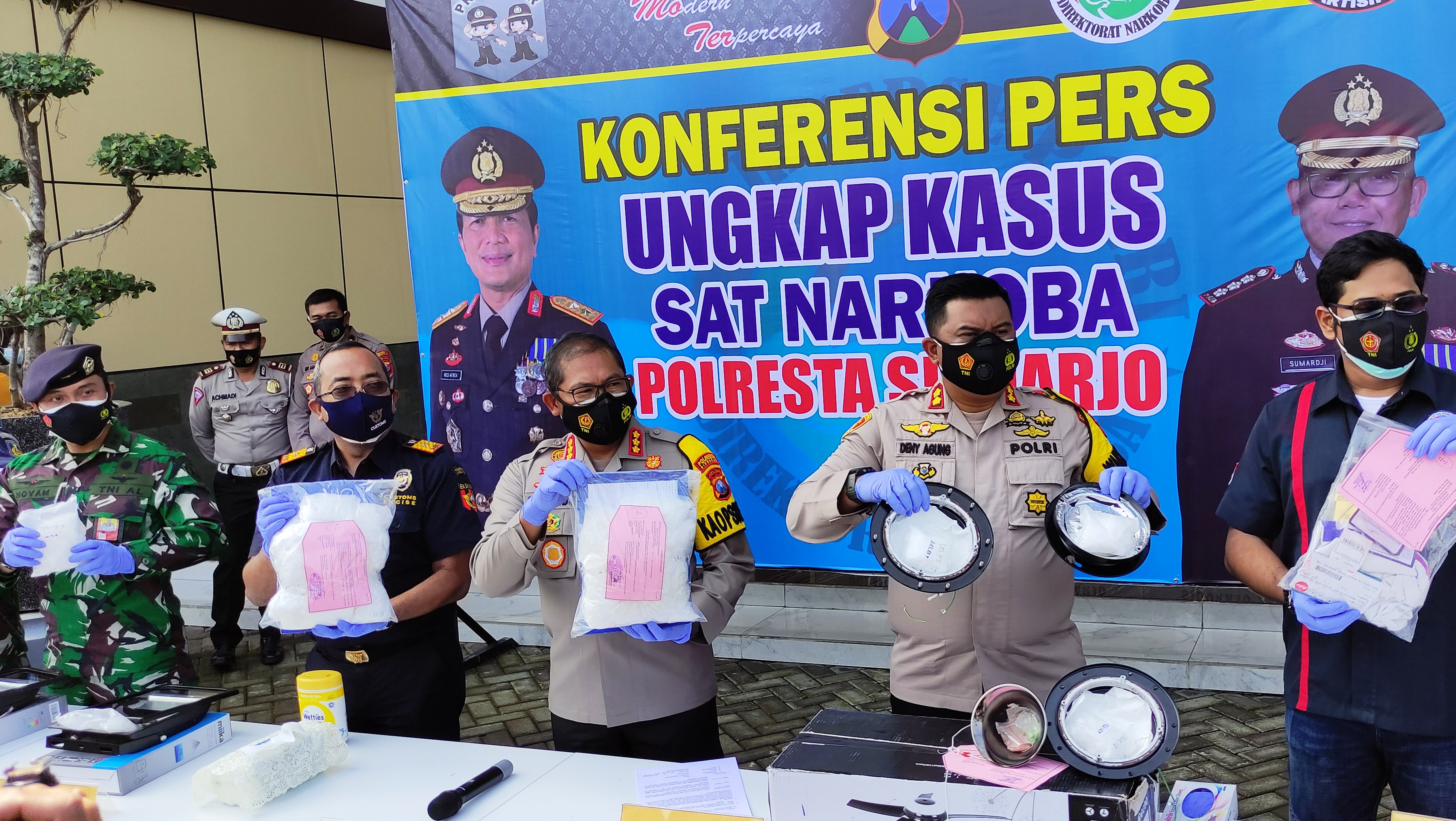 Penyelundupan 6 Kg Sabu dari Malaysia Lewat Bandara Juanda Digagalkan