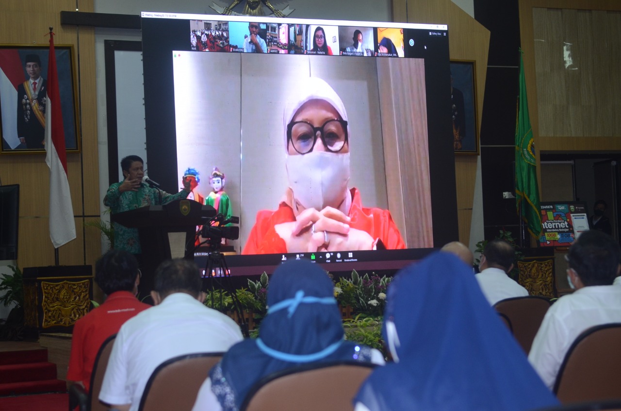 Launching Program Merdeka Belajar Jarak Jauh: Gubernur Sumsel Launching Program Merdeka Belajar Jarak Jauh