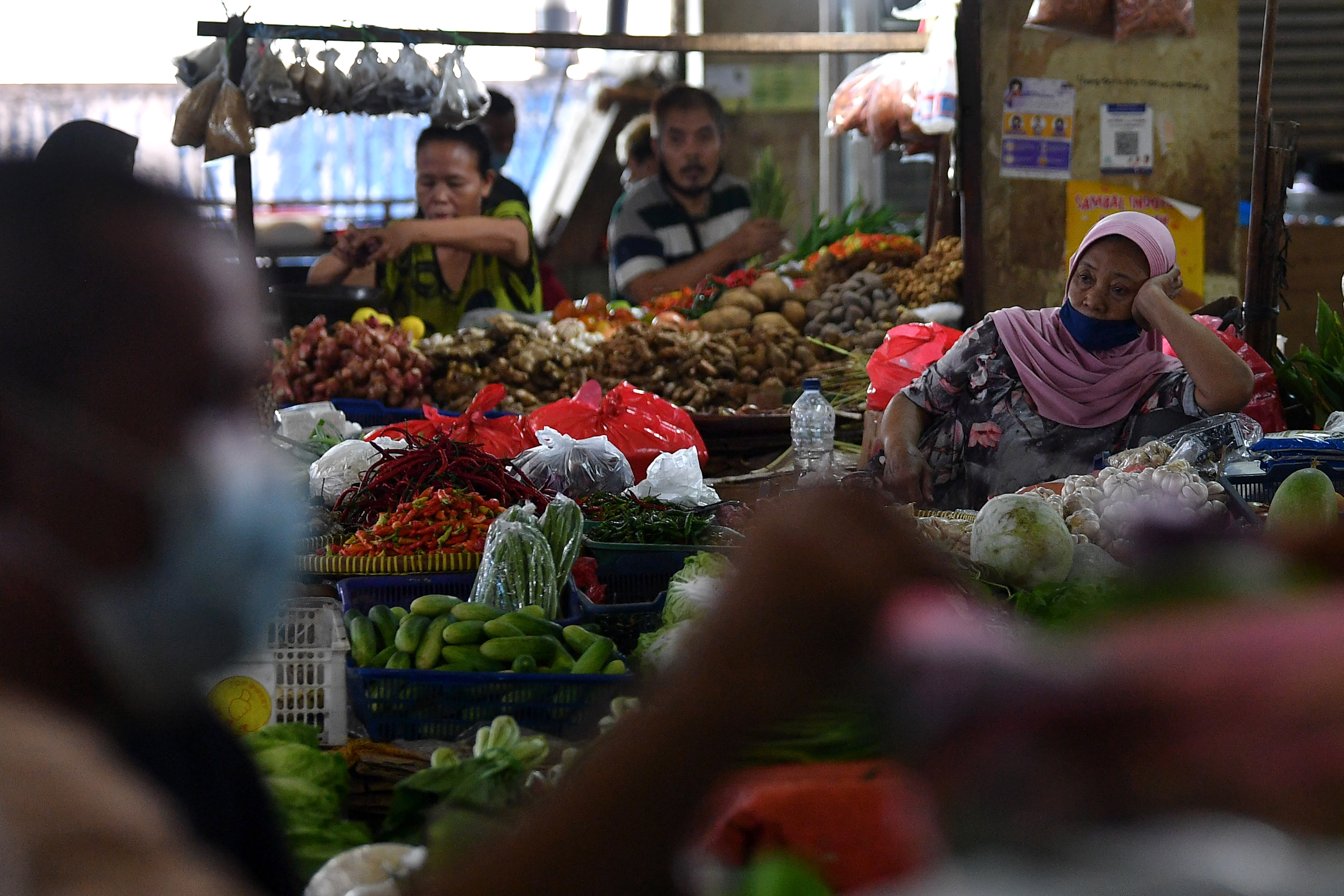 Ilustrasi pedagang pasar