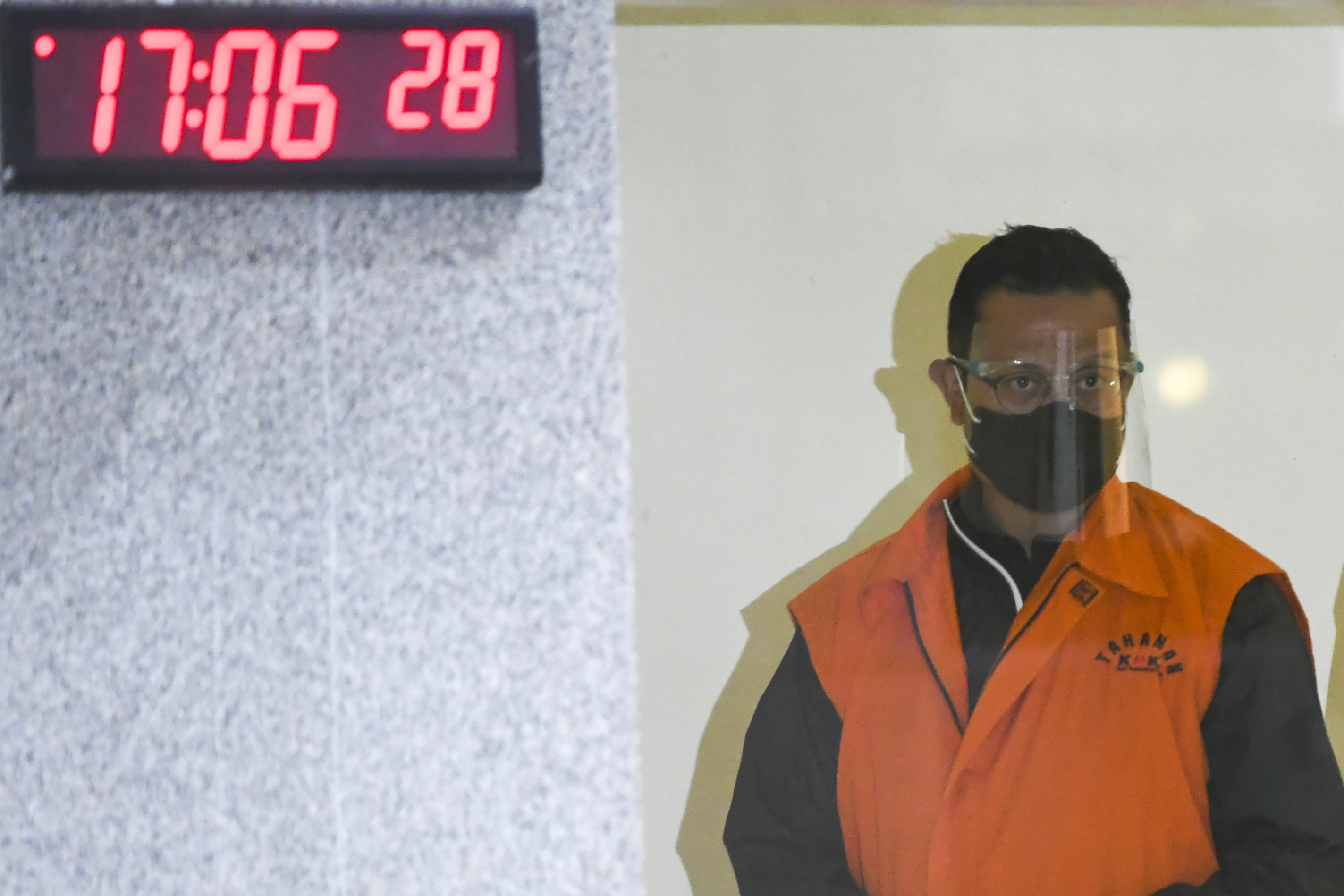 Eks Menteri Sosial Juliari Peter Batubara di Gedung KPK.