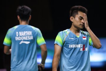 Ganda putra Indonesia Leo Rolly Carnando/Daniel Marthin terhenti di semifinal Yonex Thailand Open 2021.