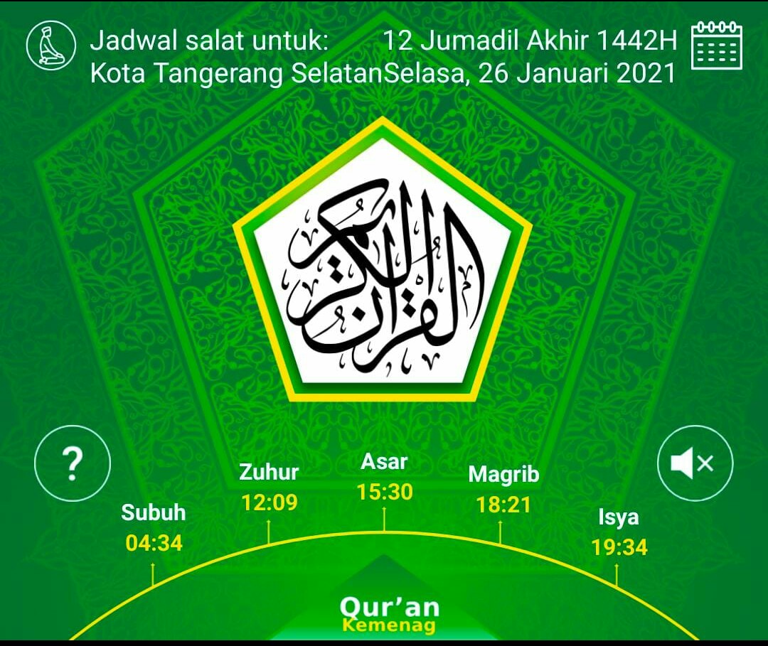 Aplikasi Quran Kemenag. 