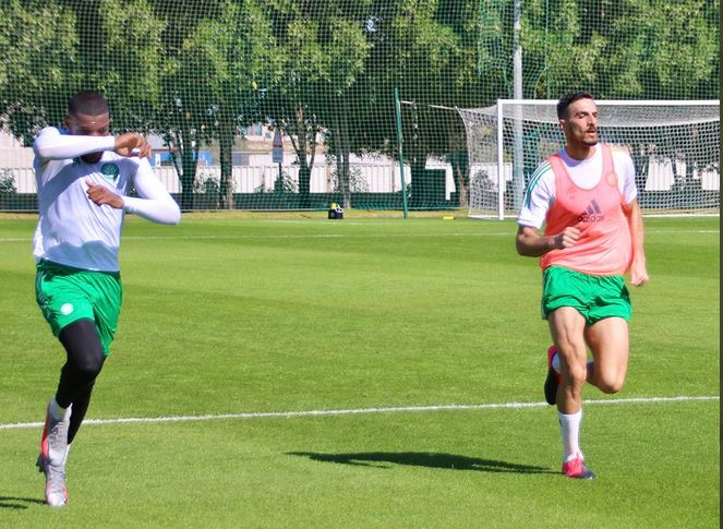 Para pemain Celtic ambil bagian dalam pemusatan latihan di Dubai.