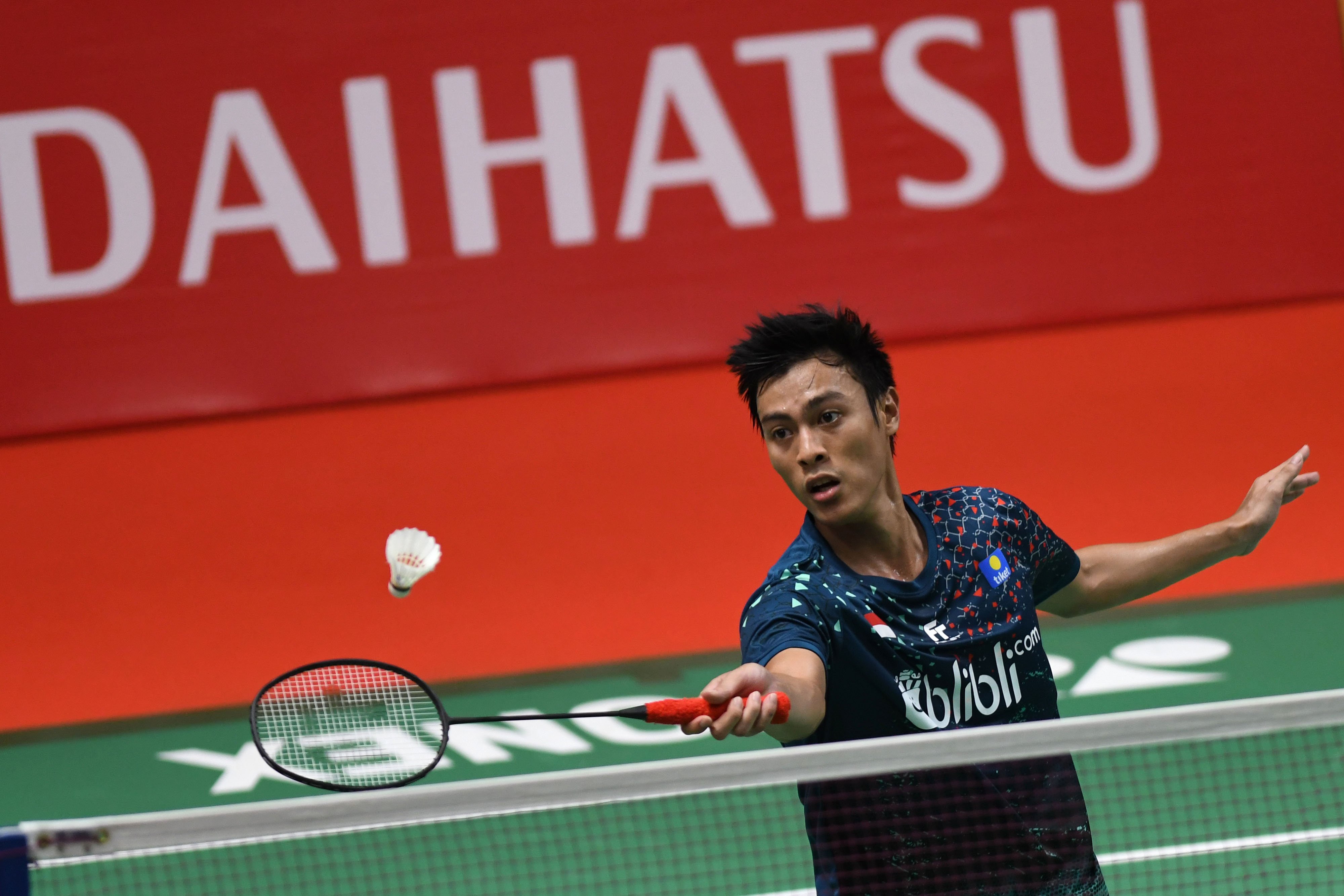 Pebulu tangkis tunggal putra Indonesia Shesar Hiren Rhustavito.