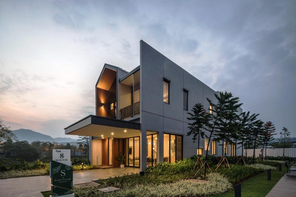 Rumah contoh di Klaster Tanglin Parc, The Sanctuary Collection.